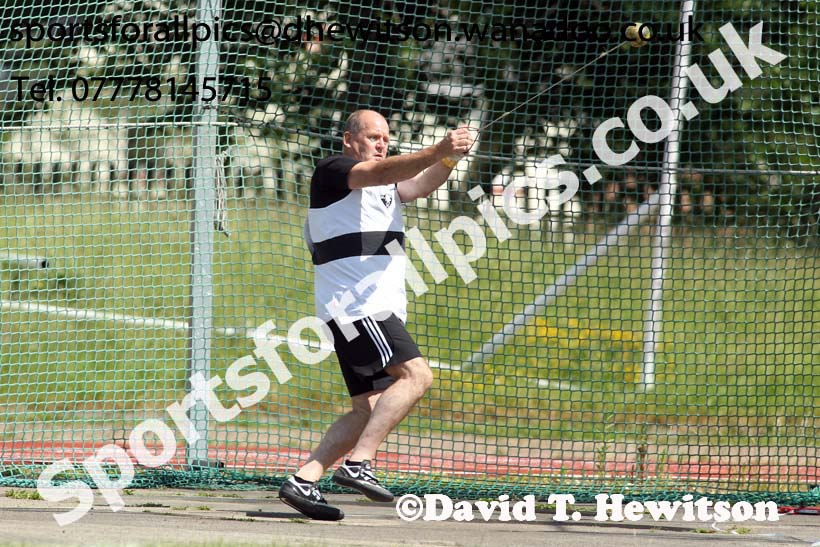 Hammer, North East Masters Champs, Monkton Stadium,  Jarrow. Photo: David T. Hewitson/Sports for All Pics